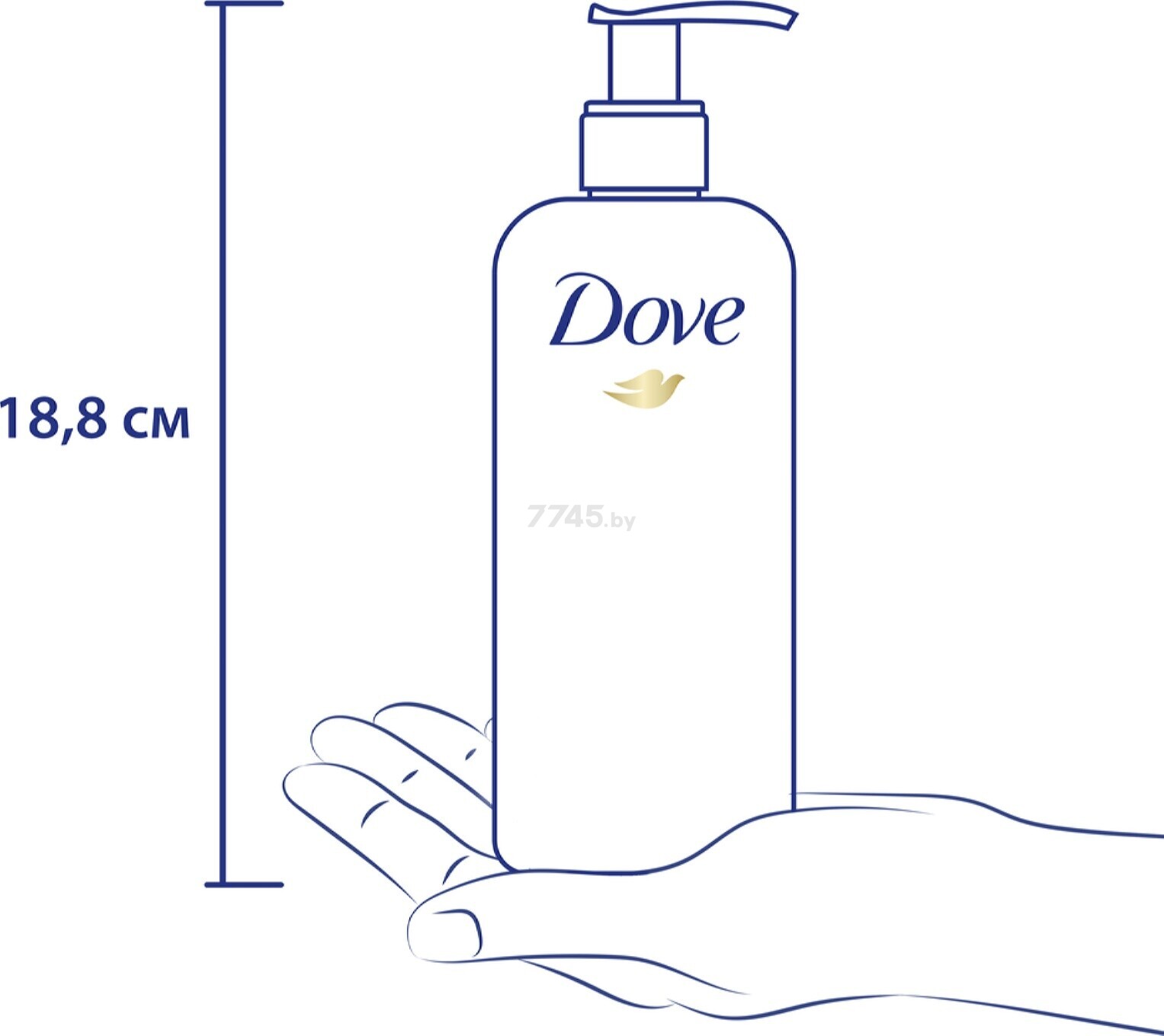 Вода мицеллярная для снятия макияжа DOVE Ухаживающая 240 мл (0030350001) - Фото 4